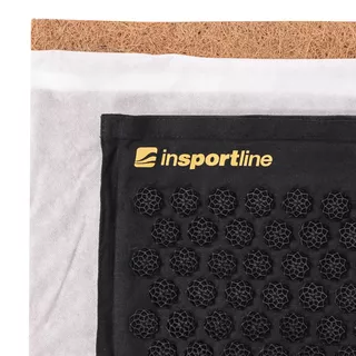 Akupressurmatte und Kissen inSPORTline EcoSpike - Schwarz - Gold