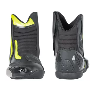 W-TEC GlamCE Motorradstiefel - schwarz-weiss-rot