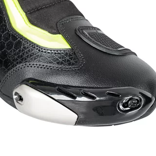 W-TEC GlamCE Motorradstiefel - schwarz-weiss-rot