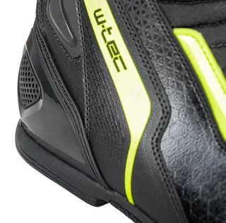 W-TEC GlamCE Motorradstiefel - schwarz-weiss-rot
