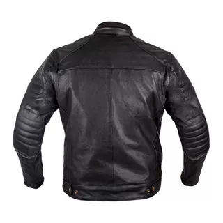 W-TEC Gradac Sommer-Motojacke aus Leder - schwarz