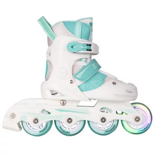 Kinderrollschuhe inSPORTline Tealero mit LED-Vorderrädern