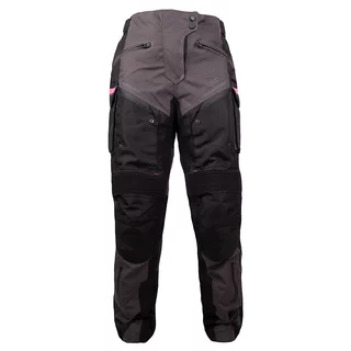 W-TEC Barbata Damen-Motorradhose - černo-šedo-růžová