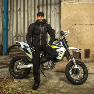 W-TEC Raggan Herren Motorradhose - schwarz