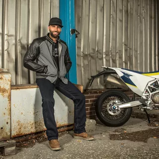 W-TEC Resoluto Herren Motorradjeans - blau