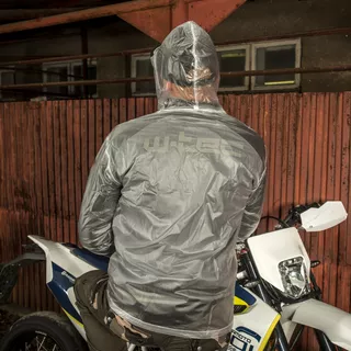 W-TEC Lighty Motorradregenmantel - transparent