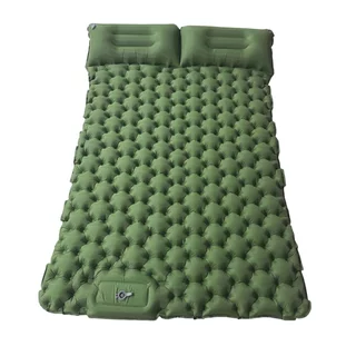 Doppel-Luftmatratze mit integrierter Pumpe inSPORTline Faustea 192x125x8 cm