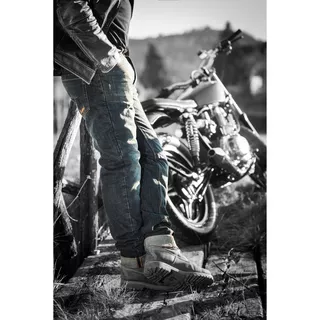 PMJ Legend Café Racer Herren-Motorradjeans - blau