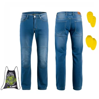 W-TEC Davosh Herren Motorradjeans - blau