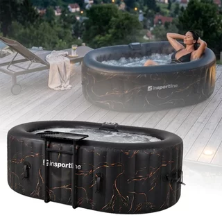 Whirlpool inSPORTline Voytano 150x80x65 cm - Schwarz - Gold