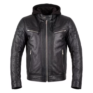 W-TEC Murayo Leder-Motorradjacke - schwarz