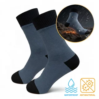 Wasserdichte Socken aus Bambus inSPORTline Pantana AG+ antibakteriell - blau