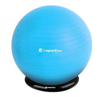 Gymnastikball inSPORTline Top Ball 65 cm mit BallBase - blau