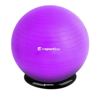 Gymnastikball inSPORTline Top Ball 65 cm mit BallBase - lila