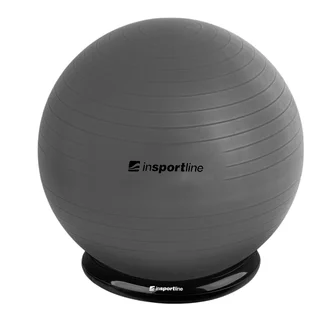 Gymnastikball inSPORTline Top Ball 65 cm mit BallBase - dunkelgrau