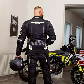 W-TEC Aircross Motorradjacke - schwarz-fluo gelb