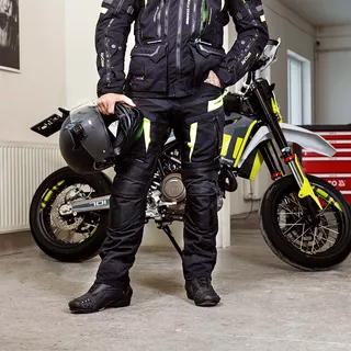 W-TEC Aircross Motorradhosen - schwarz-grau