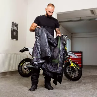 W-TEC Aircross Motorradjacke - schwarz-fluo gelb
