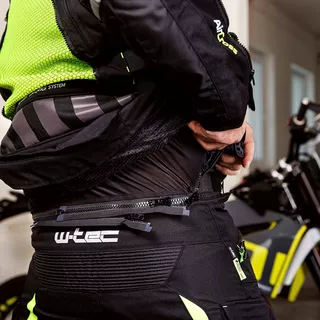 W-TEC Aircross Motorradjacke - schwarz-fluo gelb