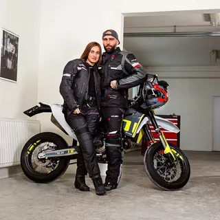 Motorradjacke W-TEC Excellenta Evo - Thunderstorm Gray