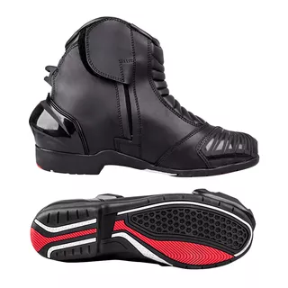 W-TEC TergaCE Motorradschuhe - schwarz