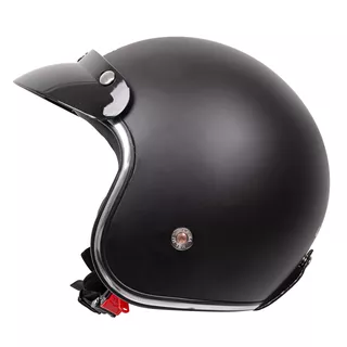 W-TEC YM-629 Motorradhelm mit Ageless Brille - mattschwarz