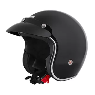 W-TEC YM-629 Motorradhelm mit Ageless Brille - mattschwarz