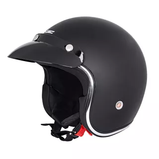 W-TEC YM-629 Motorradhelm mit Ageless Brille - mattschwarz