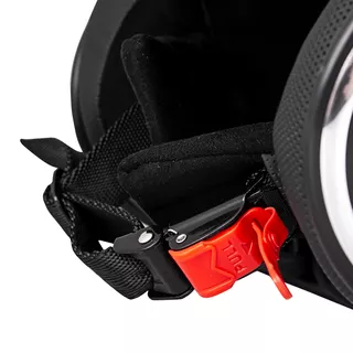 W-TEC YM-629 Motorradhelm mit Ageless Brille - mattschwarz