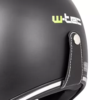 W-TEC YM-629 Motorradhelm mit Ageless Brille - mattschwarz