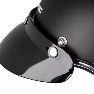 W-TEC YM-629 Motorradhelm mit Ageless Brille - mattschwarz