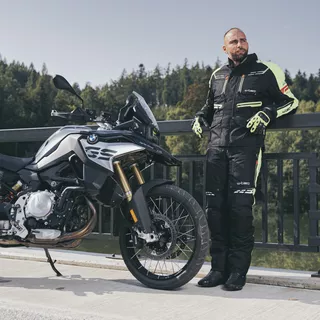 W-TEC Spirital Herren Motorradhose - schwarz-orange