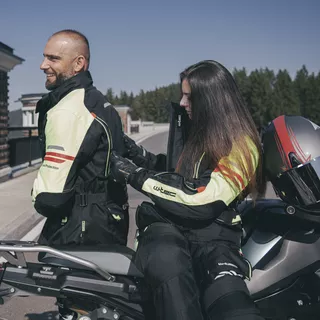 W-TEC Perchta Damen Leder Motorradhandschuhe - schwarz