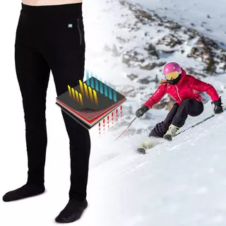 W-TEC beheizte Herrenhose Insupants - schwarz