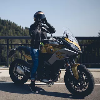 W-TEC Perchta Damen Leder Motorradhandschuhe - schwarz