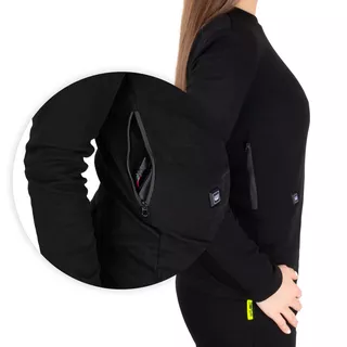 W-TEC Insulong Beheiztes Damen T-Shirt - schwarz