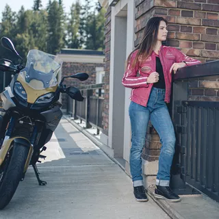 W-TEC Panimali Damen Motorradjeans - blau