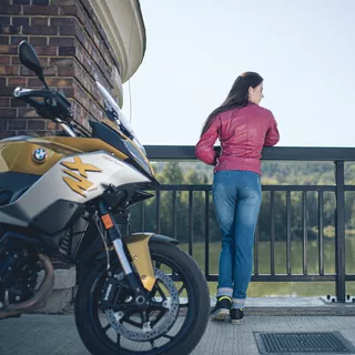 W-TEC Panimali Damen Motorradjeans - blau