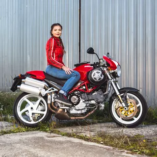 W-TEC Panimali Damen Motorradjeans - blau