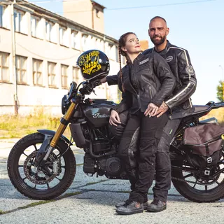 W-TEC Perpetuals Motorradstiefel - hellgrau