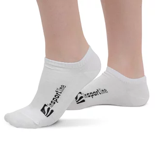 Bamboo-Socken inSPORTline Silvatic Ankle AG+ antibakteriell - 3 Paar - weiß