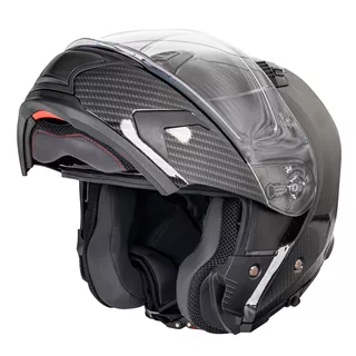 Klapphelm W-TEC Tensiler - Kohlenstoff-Glanz
