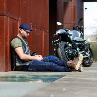 Herren Motorrad Jeans W-TEC Alfred CE - blau