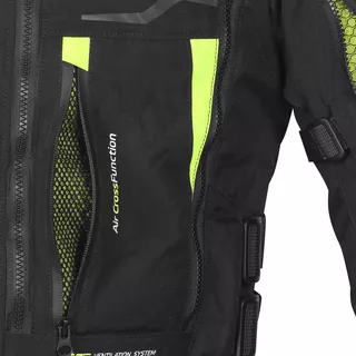W-TEC Aircross Motorradjacke - schwarz-fluo gelb