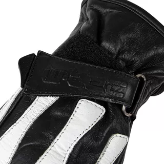 W-TEC Classic Motorradhandschuh - White Bones Schwarz