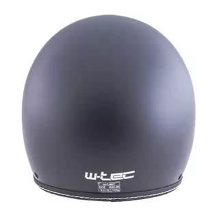 W-TEC Badachos Chopper-Helm mit Steamrust-Schutzbrille - mattschwarz