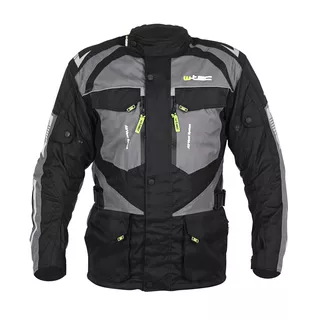 W-TEC Burdys Evo Herren-Motorradjacke - schwarz-grau