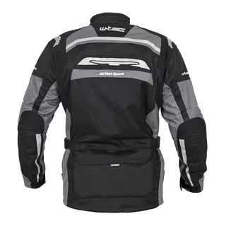 W-TEC Burdys Evo Herren-Motorradjacke - schwarz-grau-rot