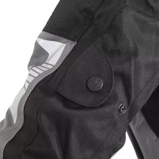 W-TEC Burdys Evo Herren-Motorradjacke - schwarz-grau-rot