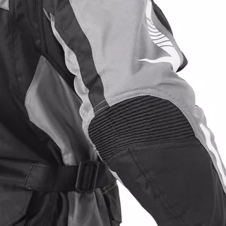 W-TEC Burdys Evo Herren-Motorradjacke - schwarz-grau-rot